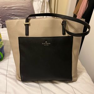 Kate Spade Tan and Black Tote